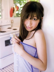 Cute asian babe in lacey panties with a delicious figure