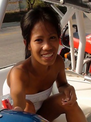Petite Filipina girl picked up in a field and fucked