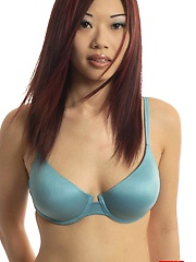 Ting Strips Undies & Bares Shaved Pussy